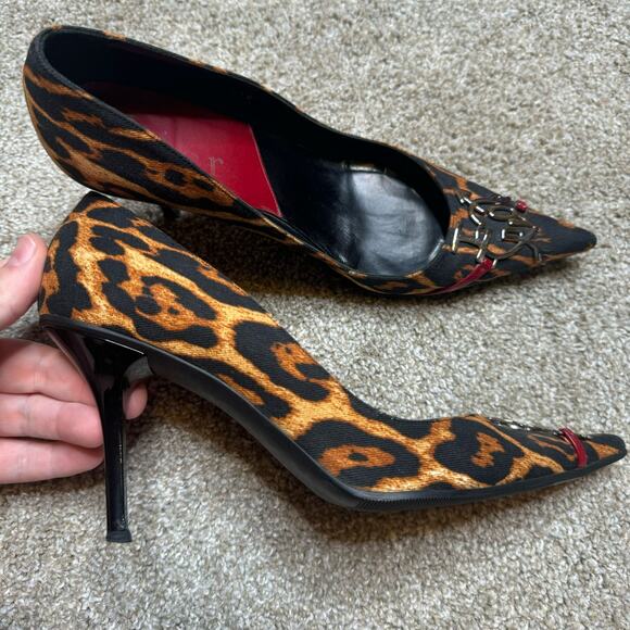 Christian Dior ‘I LOVE DIOR’ LEOPARD PRINT HEELS John Galliano - Good condition! - Picture 6 of 7